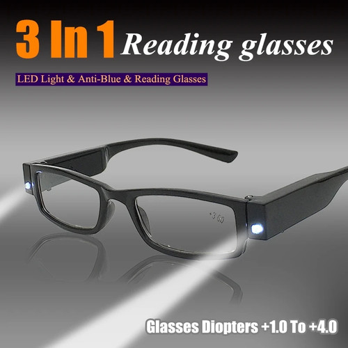 Led reading glasses with - led,