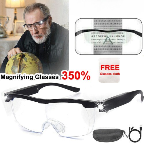 350 magnifier glasses with - ^350%,